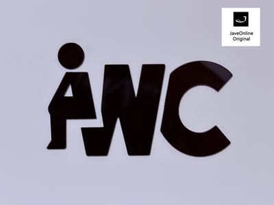 WC - Toilet pictogram - Shiny - Blinkend zwart - Zelfklevend - Deurbordje