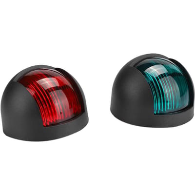 2 stuks Signaallamp Rood Groen LED Waterdicht Boot Navigatielicht 12V 24V Wit zwart