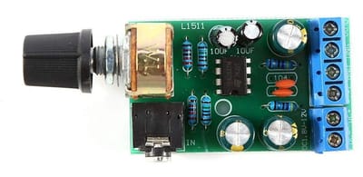Allecto - TDA2822M Amplifier PCB - 2 Kanalen Stereo - Hoogwaardige Geluidskwaliteit - Met 3.5mm AUX - Ideaal voor Audiofans