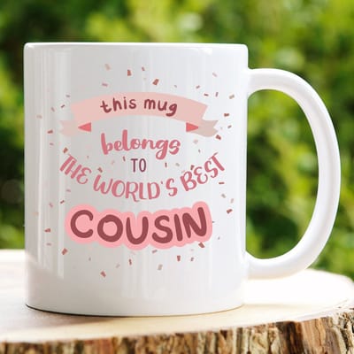 This mug belongs to best COUSIN mok - Valentijn cadeautje voor hem - Valentijn cadeautje voor haar - Valentijnsdag - Verjaardag cadeau - Cadeau voor man - Cadeau voor vrouw - Grappige cadeaus - Mokken - Vaderdag cadeautje - Moederdag