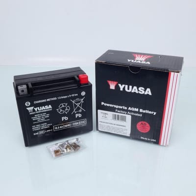 Batterie SLA Yuasa pour Moto INDIAN 1800 CHALLENGER 1768 108ci 2020 à 2025 AV Neuf