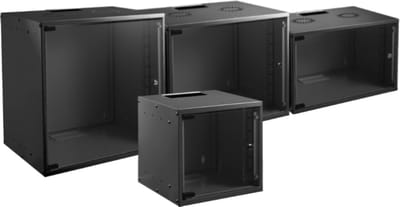 19 Wandbehuizing - 12U - 450mm diep - Ongemonteerd - Zwart
