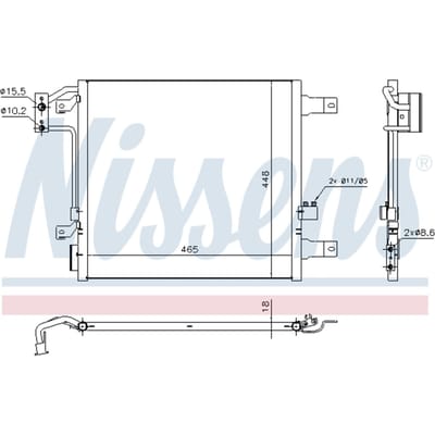 Condensator, airconditioning NISSENS 940441