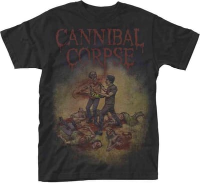 Cannibal Corpse Heren Tshirt -L- Chainsaw Zwart