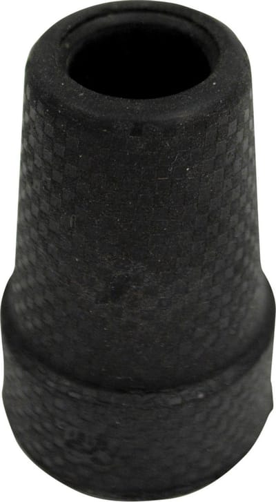Aidapt Dop voor wandelstok - Antislip rubber 22 mm - Zwart