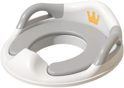 Kindertoiletverhoger met 2 Treden en Spatbescherming - Draagbaar WC Verkleiner voor Kinderen 1-8 Jaar