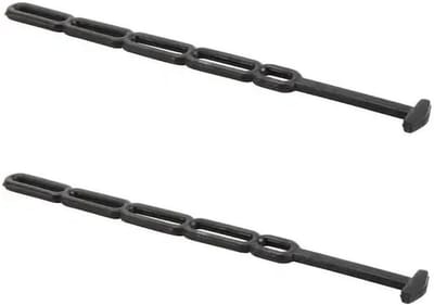 Spanrubbers Elastisch - Bagagespanners Sjorriemen - Bagage Vervoeren - Duurzaam Rubber - 2 Stuks 365 mm - Zwart