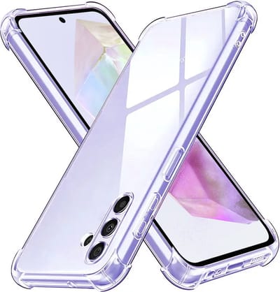 Hoesje geschikt voor Samsung Galaxy A35 - Techsuit Shockproof Silicone Back Cover - Transparant