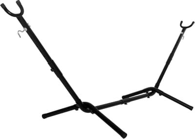 Hangmat Standaard - Robuust Frame - Ontspannen Buiten - Verstelbare Lengte - 270 x 95 cm - Zwart