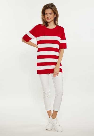 usha Jumper Dames rood wit