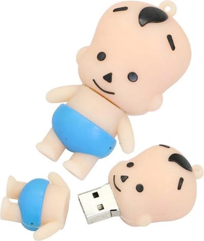128GB 3.0 Baby usb stick blauw -1 jaar garantie – A graden klasse chip