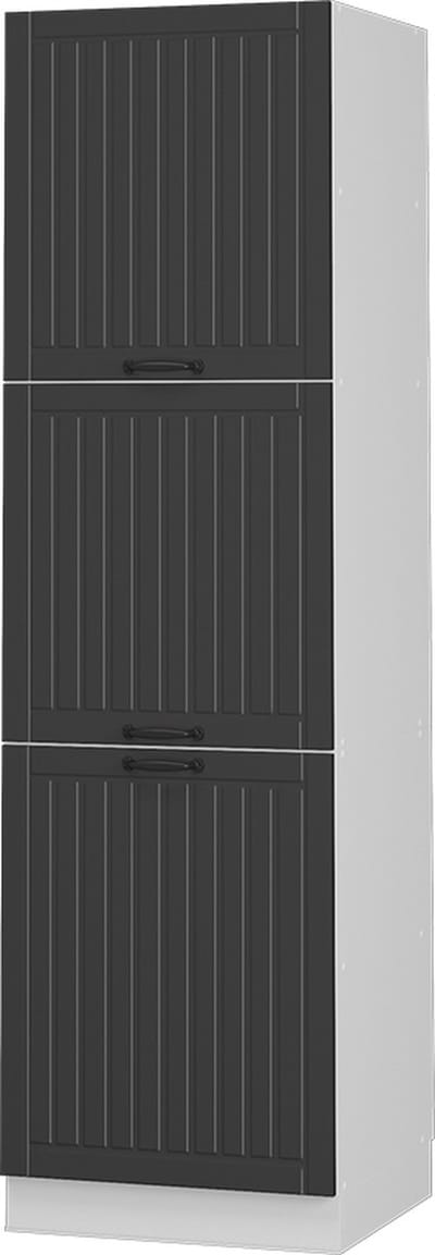 Vicco Hoge kast Fame-Line, Donkergrijs/Wit, 60 cm