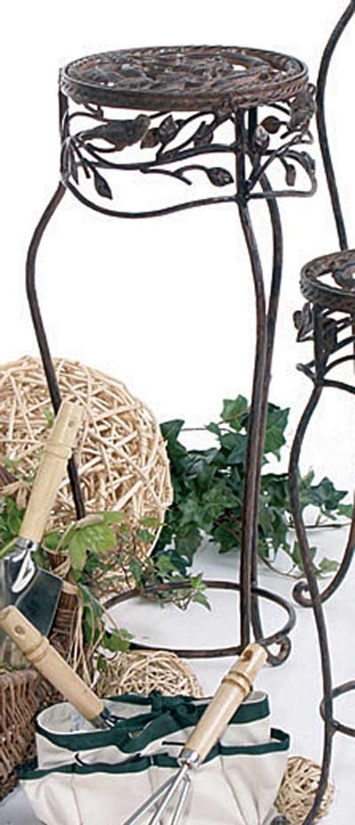 Ronde Bijzettafel Metaal Bloemenstandaard Hoogte 78 cm - Stijlvolle Plantentafel