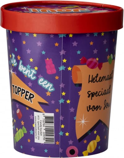 Snoeppot - Speciaal voor jou - Candy Bucket - Gevuld met Snoep en Drop