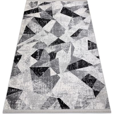 Kleden Rugsx Tapijt modern TULS 51211 Geometrisch antracyt 80x150 cm