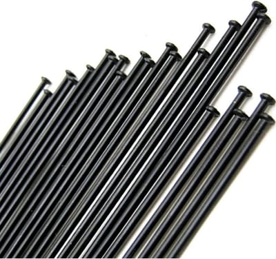 Fietsspaken Set - RVS Spaken - Wiel Reparatie - Rechte Pull Ontwerp - 36 Stuks - Zwart