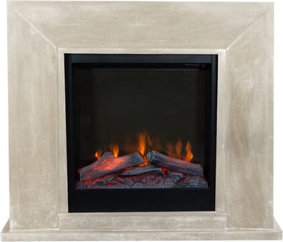Xaralyn Elektrische haard - Nero ELE-SWP - wit gepolijst natuursteen - 1500 Watt verwarming - met afstandsbediening - haardombouw inclusief inbouwhaard - schouw