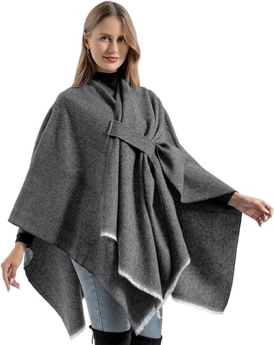 Dames Sjaal - Pashmina Sjaal - Feestelijke Gelegenheden - Met Zak en Franjes - Lichtgewicht Gebreid