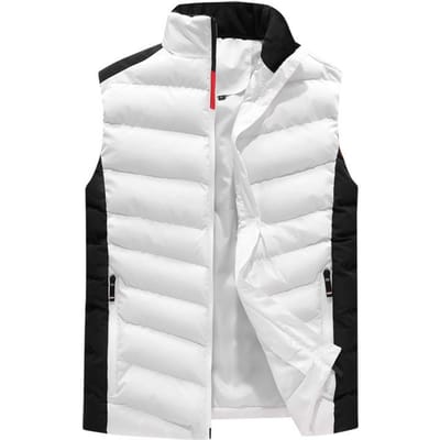 Gilet Heren Herfst en Winter Koreaanse Versie Trend Slim-fit Gilet Mouwloos Donzen Katoenen Gilet Damesjas 5XL