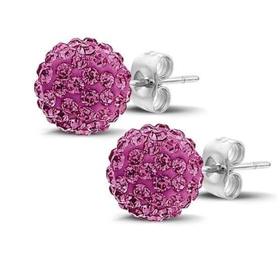 Montebello Oorbellen Opuntia - 316L Staal - Shamballa - 10mm