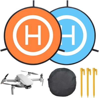 Drones Landing Pad van 55 cm, Opvouwbaar en Waterproof Helipad voor DJI en Mavic Drones, Ideaal voor Buitengebruik en Nauwkeurige Landingen