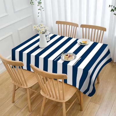 Gestreept Tafelkleed Oranje & Roze Groen Zwart Blauwe Strepen Duurzaam Rechthoekig Tafelkleed Keuken Eettafelkleed Woondecoratie 100x140cm
