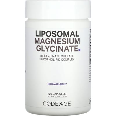 Codeage, Glycinate de Magnésium Liposomal, 120 Capsules