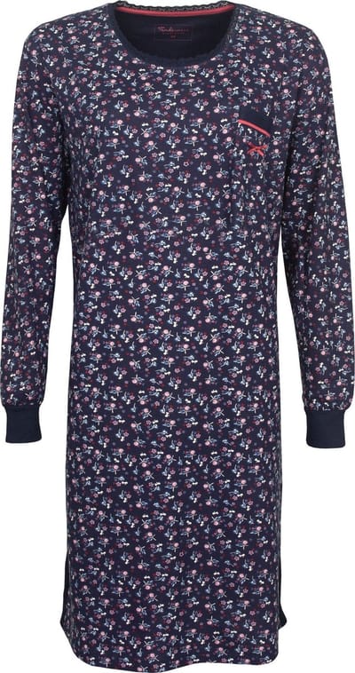 Tenderness Dames Nachthemd - Blauw - Maat 3XL