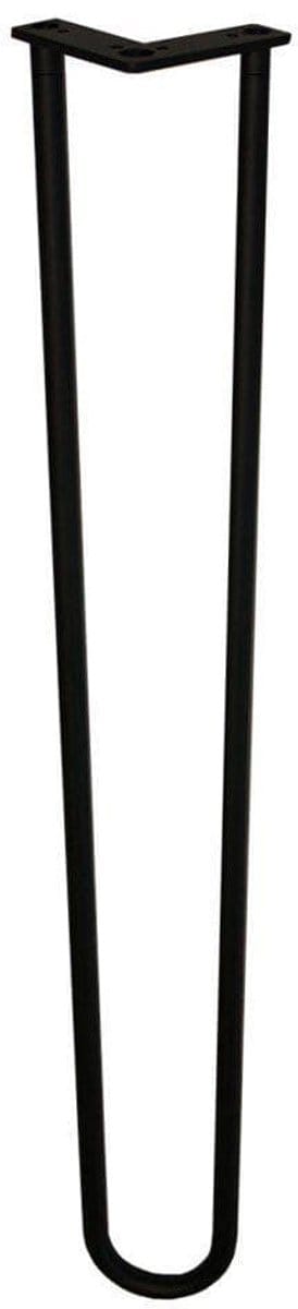 Stalen hairpin zwart hairpin ø 1,6 cm en hoogte 85 cm - Set van 4 stuks
