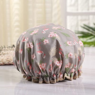 *** 2x Premium Douche Muts Flamingo - Degelijke BadMuts - Duurzaam Droge Haren - Shower Cap - van Heble® ***