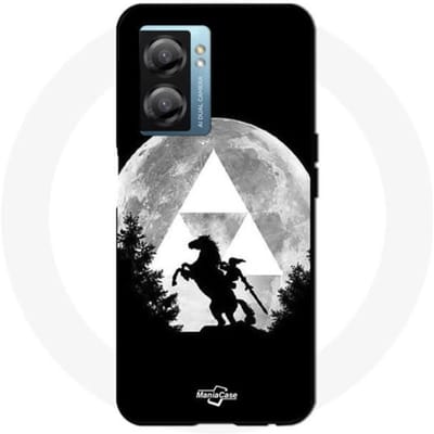 Hoesje - Maniacase - Oppo A77 5G - Legend of Zelda - Flexibel - Zwart