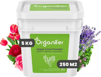 Algenkalk Poeder – Zuiver Lithothamnium Calcareum (5 kg voor 250 m2) - Organifer