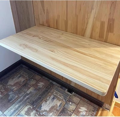 Wandtafel Klapbaar - Opklapbare Plank - Ruimte Besparen - Metalen Steun - 60x40 cm - Veelkleurig