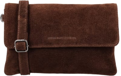 Hide & Stitches Brazos Schoudertas - Clutch - Crossbody - Suede - Leer - Leren Dames Tas - Donkerbruin