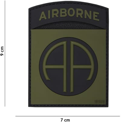 101 Inc Embleem 3D Pvc Airborne 82Nd Groen  17020