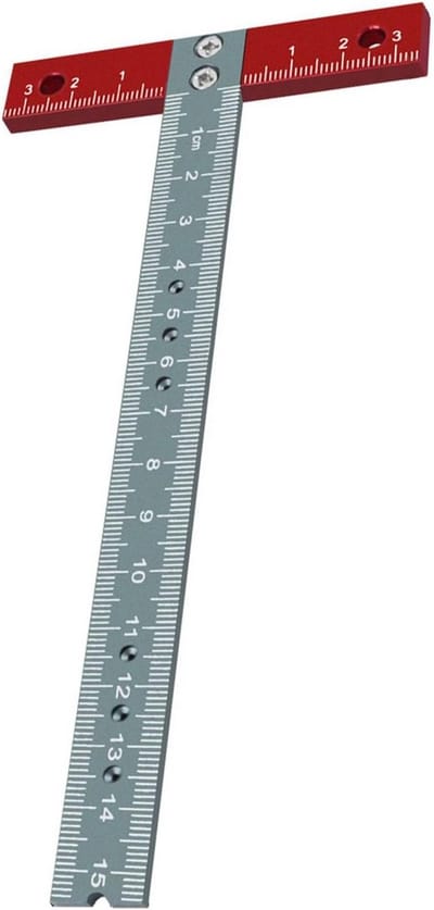 Dailygoods- T-liniaal Aluminiumlegering - T-vierkante Liniaal