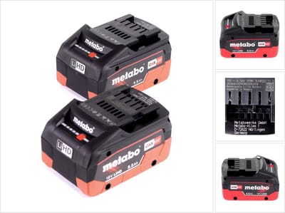 Metabo accuset 18 V met 2x accu LiHD 5,5 Ah ( 625368000 )