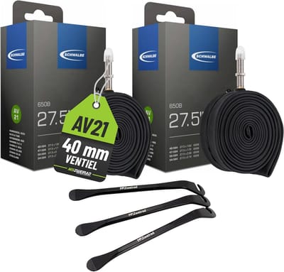 Set van 2 Binnenbanden 27.5 inch met 3 Tyre Levers