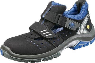 Bata werkschoenen - Quantum - S1P laag - zwart/blauw - maat 42 W