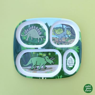 Vakjesbord dinosaurus  ne parle pas la bouche pleine