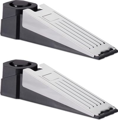 Relaxdays deurwig - Deurstop-alarm - Set van 2 stuks