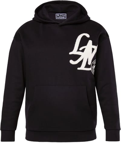 STHUGE - Heren - Hoodie trui met capuchon prints - Zwart - Maat 3XL