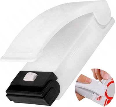 2 x Laser Verpakkingssluiter - Mini draagbare foliesealer - Gemakkelijk en handig in gebruik - Batterijen niet inbegrepen! Mini Sealer - Hand Sealer - Sealer Apparaat - Seal Plastic