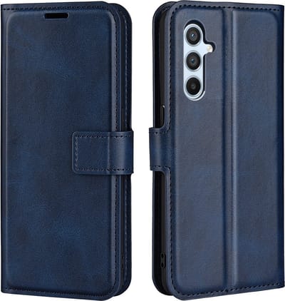 Coverup Hoesje - Geschikt voor Samsung Galaxy A54 Hoesje - Coverup Deluxe Book Case - Blauw