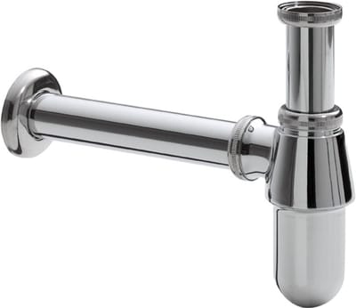 Bekersifon - Afvoerplug - Sanitair Afvoer - Verchroomd Materiaal - 32 cm - Chroom