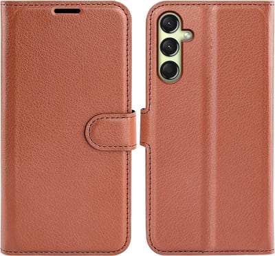 Coverup Hoesje - Geschikt voor Samsung Galaxy A16 5G Hoesje - Coverup Book Case - Bruin