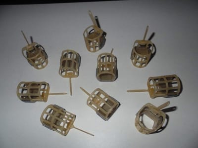 Voederkorven Vissen - Open Kooi - Karper Vissen - Set van 10 - 25 gram - Grijs