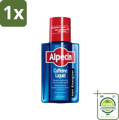 1 x Alpecin - Cafeïne Liquid - Hair Tonic - 200 ml - Haaruitval - Haargroei Stimuleren - Haarlotion - Cafeïne Shampoo - Haarverlies