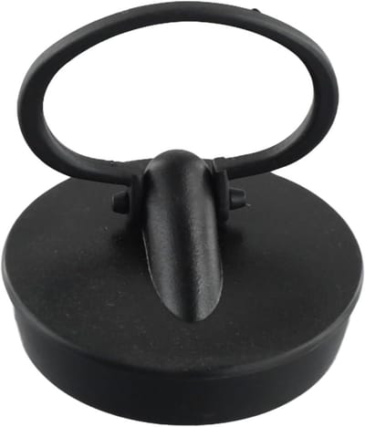 Gootsteenstop - Afvoerdeksel Wc - Water Afdichting Douche - Hoge Temperatuur Bestendig - 47 mm - Zwart