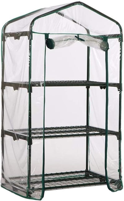 Broeikasafdekking - Plantentent - Planten Beschermen - Waterdicht PVC - 4 Verdiepingen - Transparant
